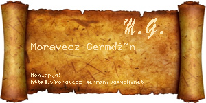 Moravecz Germán névjegykártya